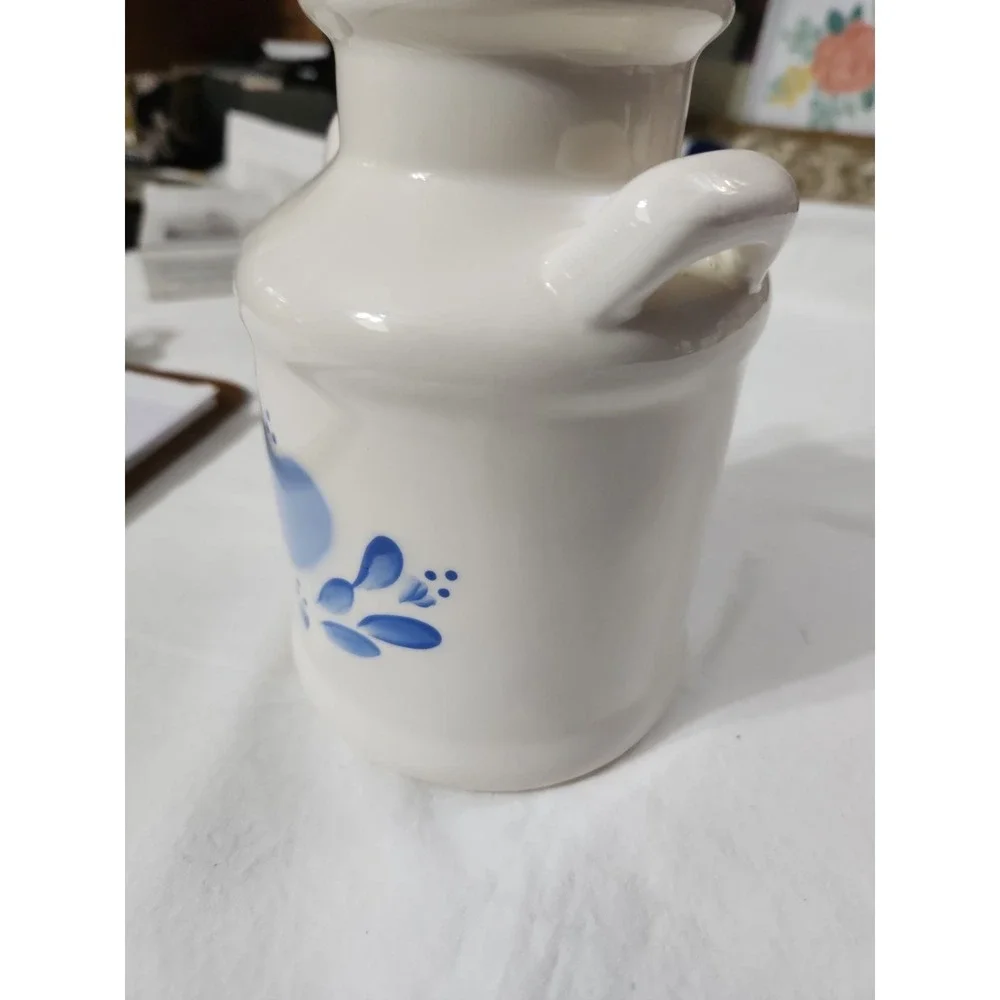 Milk Can Vase With Blue Hearts By Lasting Products‎